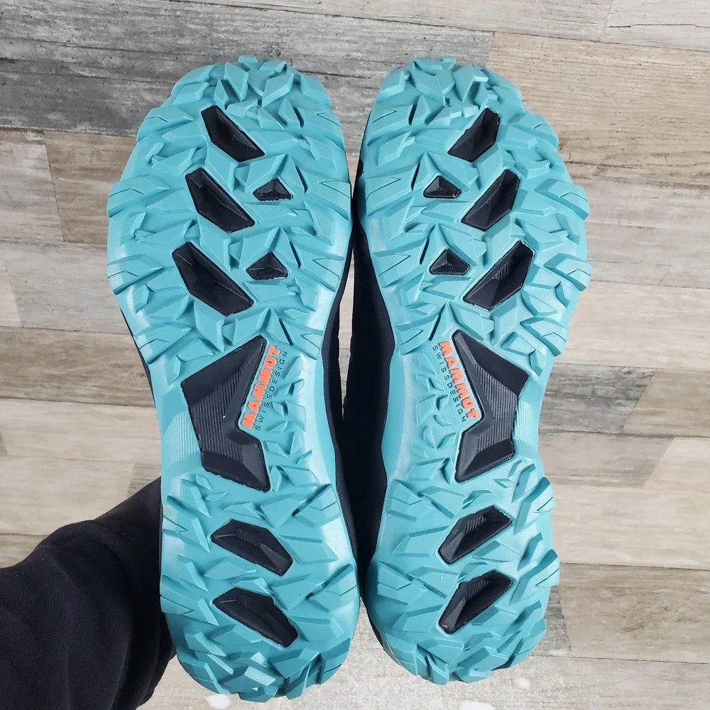 Mammut Sertig II Low GTX Womens Shoes Sz 8 Black-Dark Frosty Hiking Trail